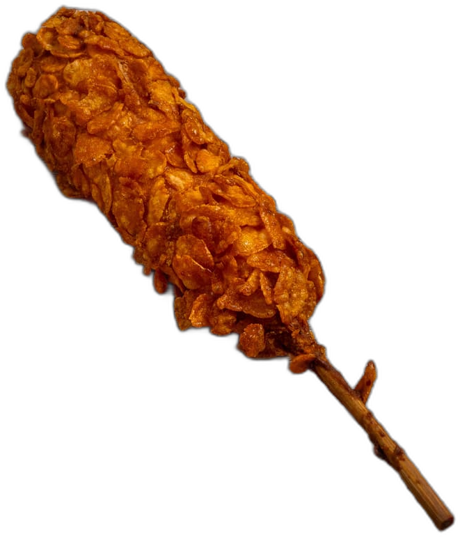 Corndawg mit Cornflakes-Panade